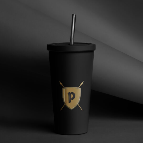 Pamoja Insulated tumbler with a straw